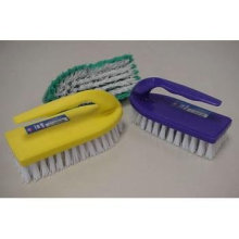 easy hold rubber handle scrub brush clothes washing dust cleaning dusty cloth brush